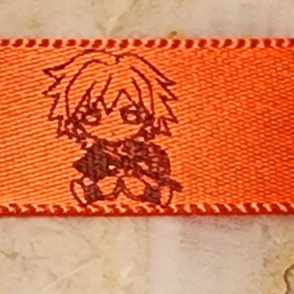 Printed Ribbons - Red - Giyu - 20 metres - Picture 2 of 5